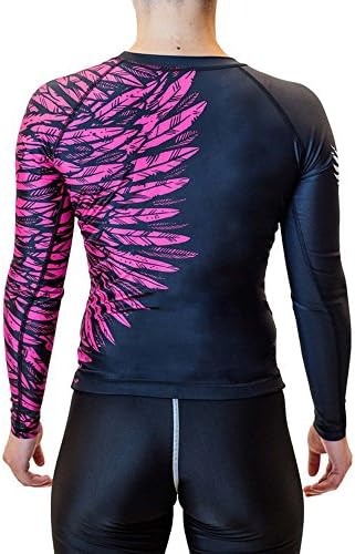 Raven Fightwear Women'sенски воздушен напад на осип гарда ММА БЈЈ Црна/Пинк