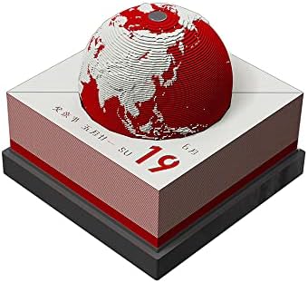 2022 Меморандуми, Земја Календар Еко-Пријателски Обележувачи 3Д Хартија Скулптура Со Акрилна Кутија Дома Десктоп Декор Подароци