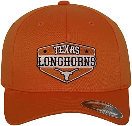 Универзитетот Во Тексас Официјално Лиценциран Тексас Лонгхорнс Лепенка Флексфит Бејзбол Капа