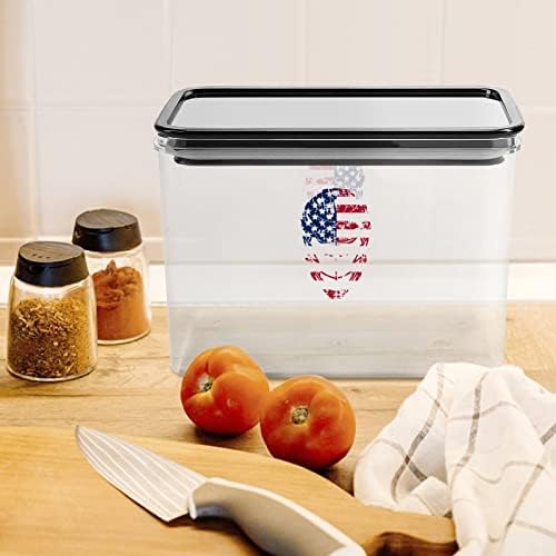 Лакрос Шлем Знаме Контејнер За Складирање Храна Пластични Јасни Кутии За Складирање Со Капак За Заптивка
