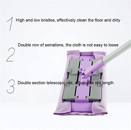 Renslat Flat Mop Бесплатно миење на рацете 360 спин -моп микрофибер подлога Влажна и сува домашна куќа за чистење на канцеларија за