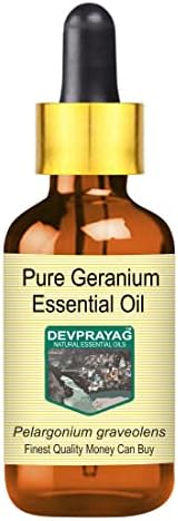 Devprayag чисто гераниум есенцијално масло со стаклена капка пареа дестилирана 100мл