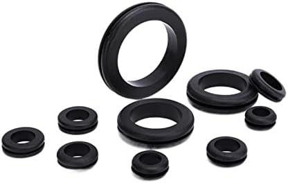 Црна гума жици за прстен кабел со двојно еднострана калем о-прстен прстен прстен 3мм/4мм/5мм/6мм/7мм/8мм/10мм 50 парчиња