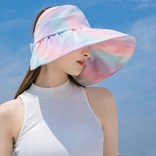 Женска надворешна виножито обоена голема заштитена сончева капа за лице за заштита