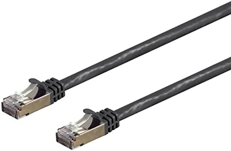 Моноприза Cat7 Етернет Мрежа Лепенка Кабел - 100 Стапки-Црвена | 26awg, Заштитени, - Интеграрна Серија