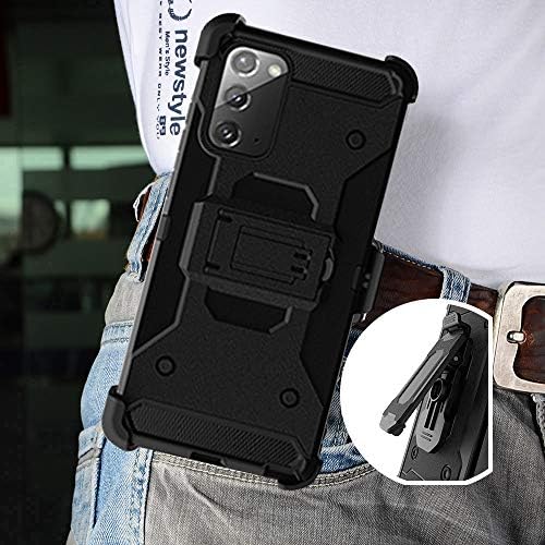 Chuangxinfull Samsung Galaxy Note 20 Holder Case, Clip Clip Slim Fit Protective Cover со Kickstand, држач за комбо школка за Galaxy