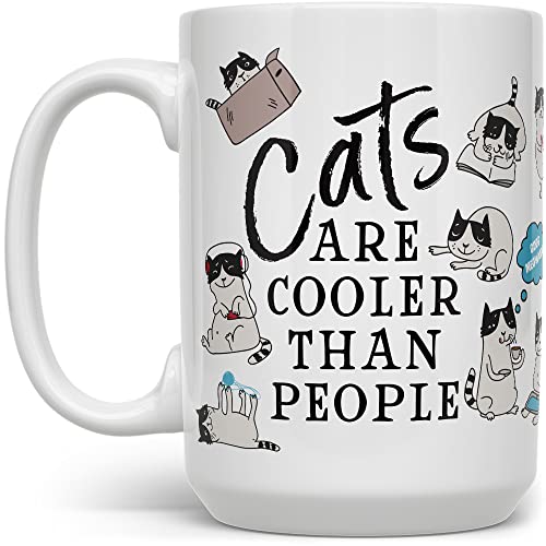 Кригла за мачки кафе, животинско милениче писе lубовник чаша, подарок за крзно мама тато, мачки се поладни од луѓето