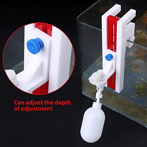 Автоматско филер за вода со вентил со плови, пластичен неелектричен контролер на ниво на вода, филтер за вода, вентил за топка за аквариум