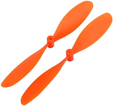ЕЕКСИТ 2 парчиња Електрична опрема портокалова пластика RC авионска пробие пропелер лопатка 6050 прстен за адаптер за вратило