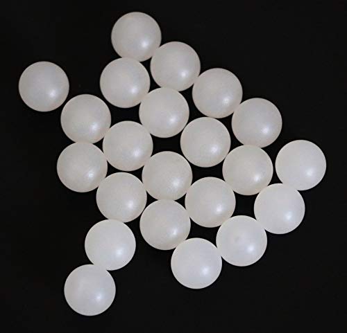 18,3мм 20 парчиња полипропилен цврста пластична топки со прецизност на сферата