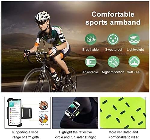 Фолч за Motorola Moto G6 Play - FlexSport Armband, прилагодлива амбалажа за тренинг и трчање за Motorola Moto G6 Play - Stark Green