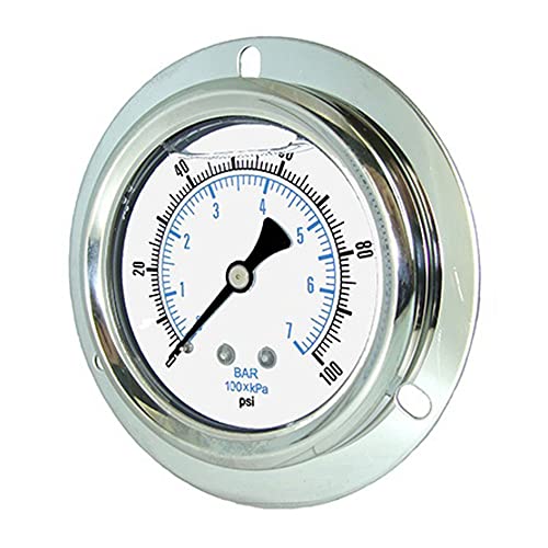 PIC GAUGES 204T-254D 2.5 DIAL 0/60 PSI опсег, 2-1-2% точност