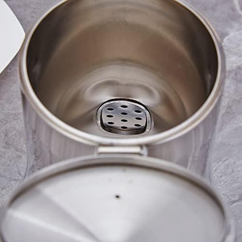 Sanqiahome 1,8 литарски стомна од не'рѓосувачки челик, стомна со вода со широка рачка, лесен чист сок од фрижидер, пијалок за пијалоци за ладна/топла вода, замрзнат чај, обв