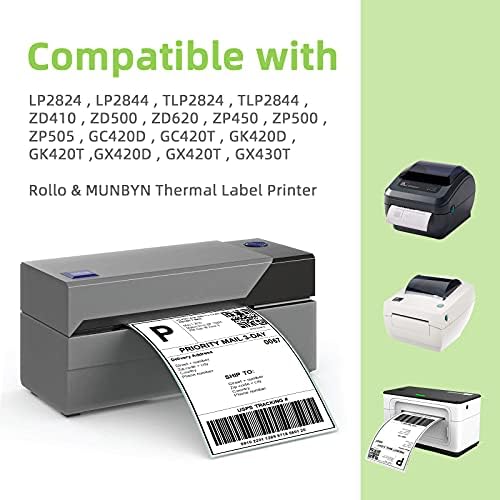 AnyLabel Компатибилен 4 x 6 Директна замена на термичката етикета за DIMO 1744907 Поштенска адреса Испорака компатибилна со Dymo 4XL, Rollo & Zebra Printer Printer Pertiment