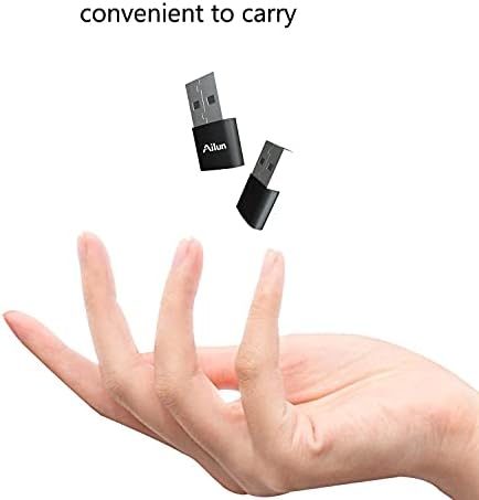 Ailun USB C женски до USB машки адаптер 3 пакет тип Ц до адаптер за кабел за полнач за iPhone 14 13 11 12 Mini Pro Max Galaxy Note 10 S20 Plus