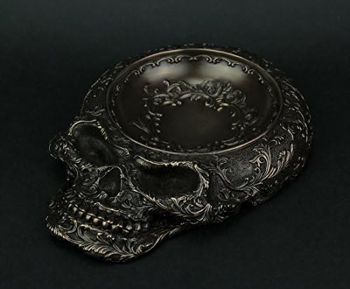 Веронез дизајн антички бронзен финиш човечки череп декоративно јадење