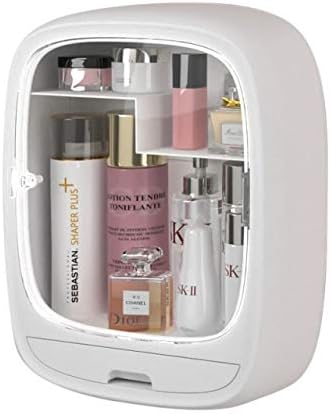 Организатор за шминка за бања од типот Anncus, ABS пластична wallид што виси шминка кутија Транспарентна кутија за козметика во прав