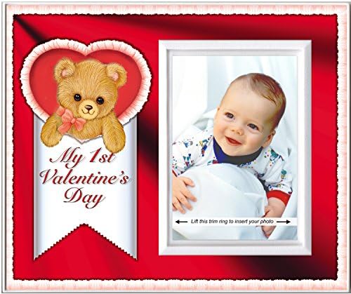 БАБИЈА Прва рамка за слика на Денот на вinesубените | Подарок за ден на Валентин Ден | 1 -ви ден на вinesубените шарени декор на расадник | Големина