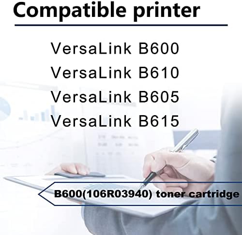 1 пакет Црна компатибилна замена на кертриџот за тонер B600 за 106R03940 Versalink B600 B610 B605 B605 B615 серија печатач - продаден од Cobaprint