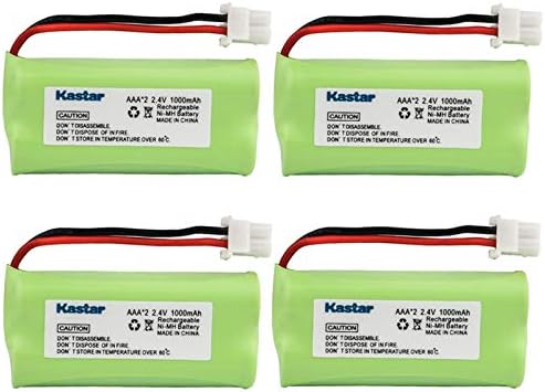 Kastar 4-Pack AAAX2 2.4V 1000mAh 5264 Ni-MH Rechargeable Battery for BT-166342 BT-266342 BT-283342 AT&T EL51100 EL51200 EL51250 EL52200 EL52210 EL52250 EL52300 EL52350 EL52400 EL52450 EL52500 EL52510