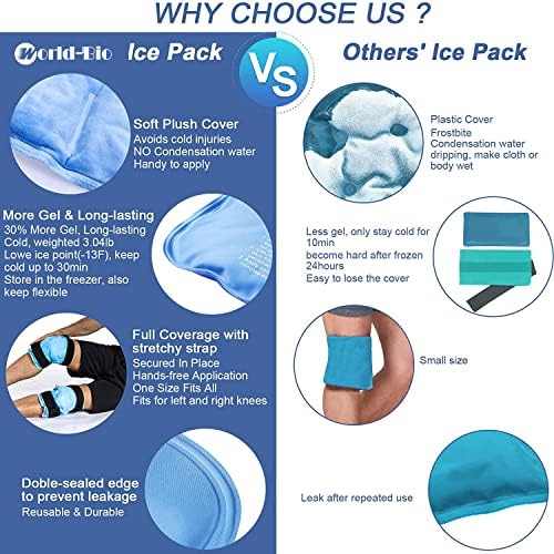 Пакет со мраз на колено- гел за еднократно користење ладно пакување колено ледено пакување на ладно/компресија на топол гел заграда мраз