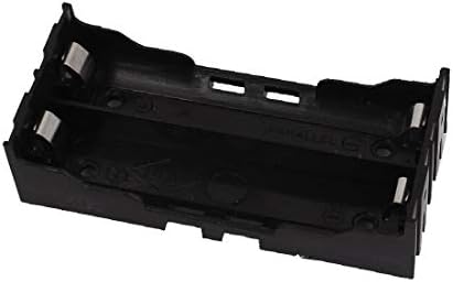 Нова Лон0167 Црна Пластика Избрана 2 х 18650 сигурна Ефикасност Батерии 4 Пински Држач За Батерии Кутија