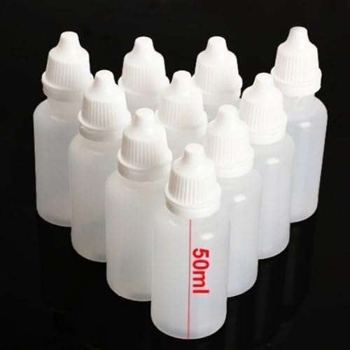 WOWLIFE 20pcs 100ml чиста пластична празна шишиња со шишиња со капки за очи со капачиња со капачиња со капачиња