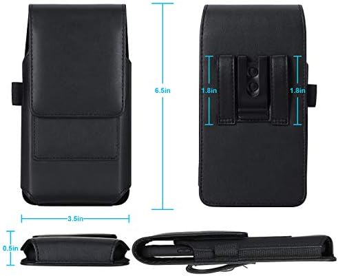 Becplt iPhone 14 Pro Max 13 Pro Max 12 Pro Max Holster Black Mobile Phoble Porch Hoolter Holder Cover Cover Clip Clip Case Case за Samsung Galaxy