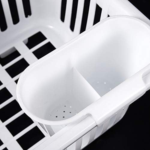 Reuniorse 3 во 1 голема трајна пластична кујна мијалник за мијалник за миење садови за сушење решетка за миење на решетки со