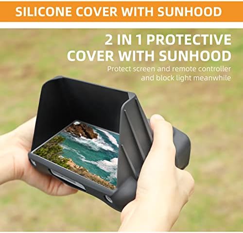 Случај за заштитно покритие со силиконски капаци со сонце за сончање за DJI Mini 3 Pro RC далечински контролер додатоци на кожата