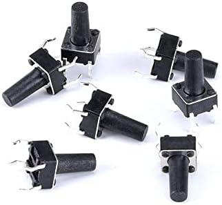 100pcs/lot 6 * 6mm DIP TACT SWITCH 6 * 6 * 4,3/5/6/7/8/9/10/15MM копче -