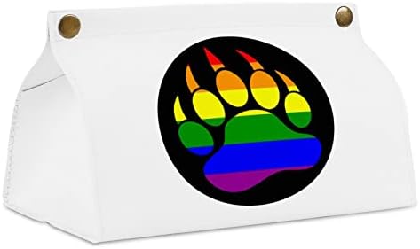 ЛГБТ геј гордост Виножито мечка шепа на кутии за ткиво на кутии Организатор за хартија за хартија за салфетка хартија хартија биро кујна