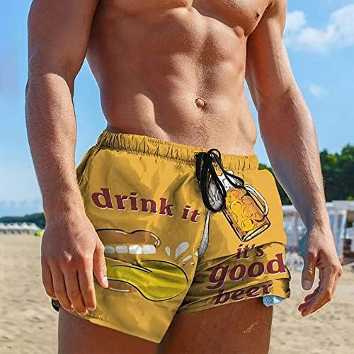 4ZHUZI Стилки за пливање за мажи, шорцеви на плажа цврсти влечни костуми за капење табла за трчање во теретана за џогирање за џогирање