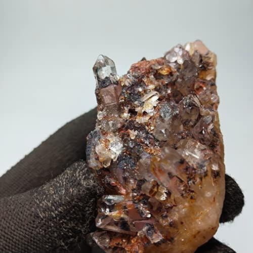 Нов 142G хематит Фантомски кварц лековити кристали камен 8x4x3cm