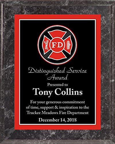 Плакета За Наградата За Врежана Противпожарна Служба, Бесплатно Гравирање