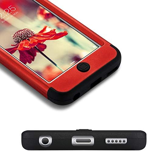 Ulak iPod Touch 7 Case, iPod Touch 6 Case, тешки високи удари со голема удар, заштитен двојно слој, заштитен случај за Apple iPod Touch 7 -ми/6 -та/5 -та генерација