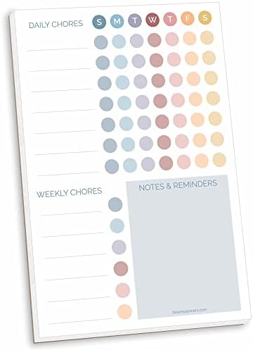 Блум Дневни планери Магнетна табела за планирање на графиконите - Дневна и неделна навика и да прават трагач со белешки и потсетници за