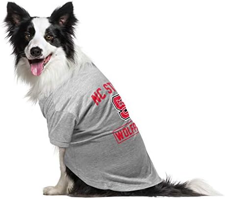 Маица за домашно милениче на Littlearth NCAA UNISEX-ADULT со лого и име на Тим