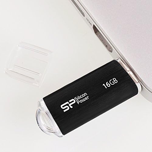 Силиконска Моќност SP016GBUF2M01V1K Ultima-II-Серија USB 2.0 16gb Метал Црна