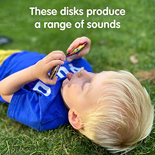 Клупи сензорни рефлексивни копчиња за звук - сет од 3 - безбеден за сите возрасти - огледални дискови за бебиња и мали деца - играчка