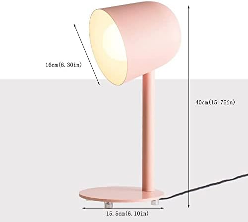 LED ламба за маса во кревет E27 Внатрешен макарон за заштита на очите Табела за заштита од метални разнобојни светла за читање светла Декорација