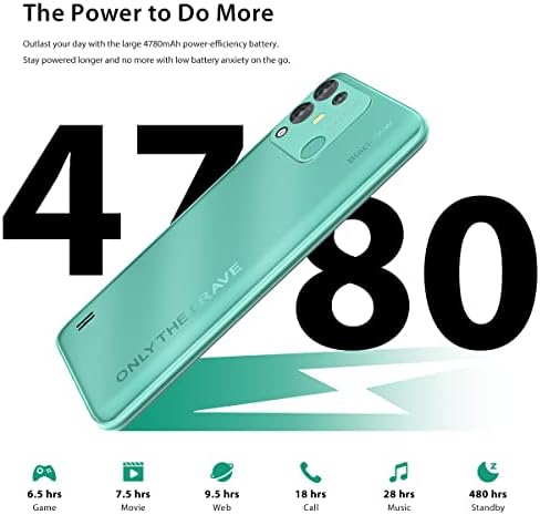 Blackview A55 Pro Отклучен Мобилен Телефон, 4780mah Батерија Android 11 Окта-core 4GB + 64GB Андроид Телефон, 6.528 HD + Екран, 13mp Тројна