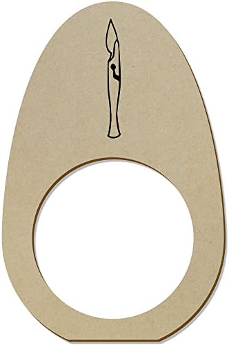 Азиеда 5 x „Скалпел“ дрвени прстени/држачи