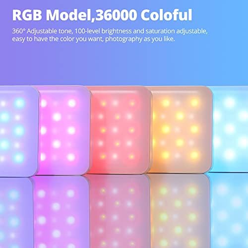 АМБИЦИОЗНА А3 Целосна Боја RGB LED МИНИ Светлина, Вградени Fx Ефекти, 350LX RA/95 TLCI/97,2800-6800K LED Видео Светлосен Панел СО Контрола