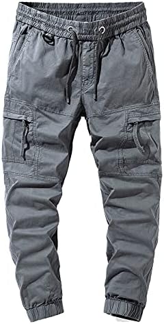 Менс џебни панталони машка модна обична средна половината со молив, оставен, цврст џеб, панталони со целосна должина, кадифен бенд