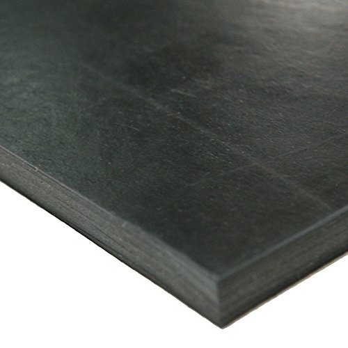 Buna-N лист, поддржан од лепило, црна, 0,062 дебела, 2 ширина, должина од 36 , 60A durometer, ASTM D2000 BG