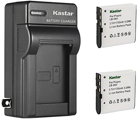 Замена на полначот на батерии на AC Wall Battery за Kodak LB-060 LB060 батерија, Kodak Pixpro AZ365, Pixpro AZ421, Pixpro AZ501, Pixpro