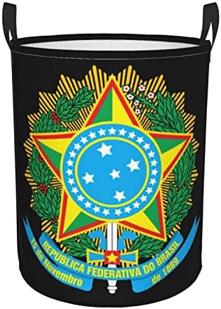Амблем На Бразил Перење Попречуваат Кружни Корпи За Складирање Преклопна Пречка За Бања Во Спалната Соба