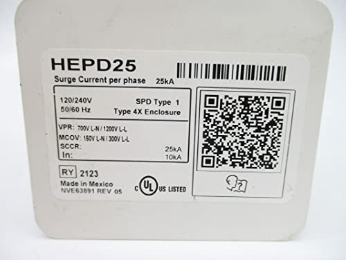 Индустриски MRO HEPD25 120/240V 25KA NSNP-OEM