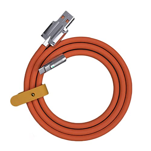Recyphi chubby 1.0-USB кабел за полнење на кабел USB C до типот C кабел за полнење Трајно густо гумба кутија